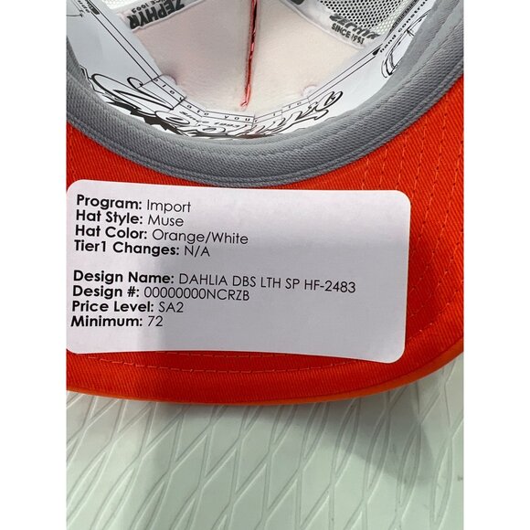 Zephyr Clemson TIgers Muse Tucker Hat OS Orange Adjustable Mesh Snapback NEW - Picture 5 of 8